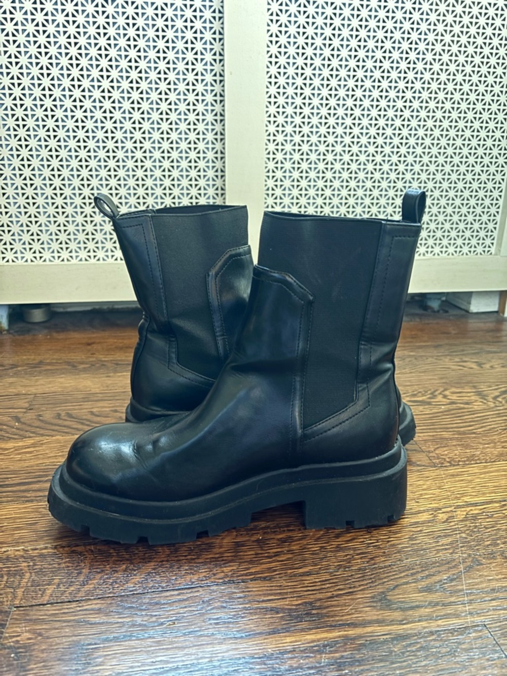 Dolce Vita Black Chunky Chelsea Lug Boots
